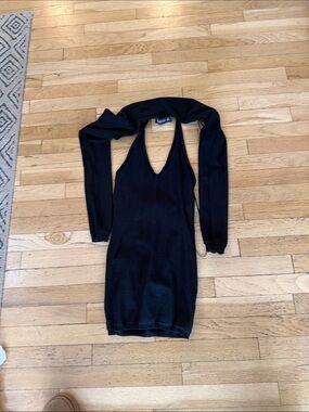 heavenly sent mini dress black Mona Long Sleeve Mini Dress | Black | Dresses main image 0